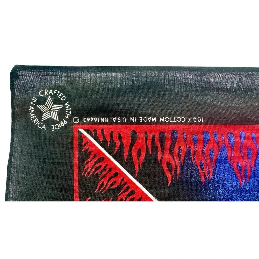 Vintage Harley Davidson US Rider Bandanna 21x22 Inches